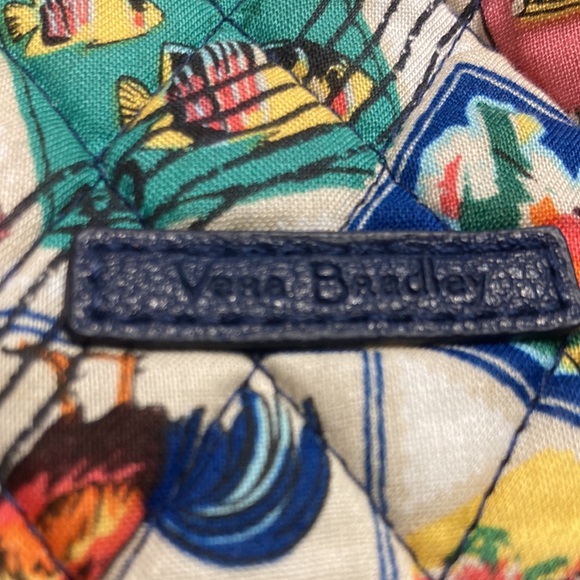 Vera Bradley Cuban Stamps Pattern Tote - Picture 6 of 14